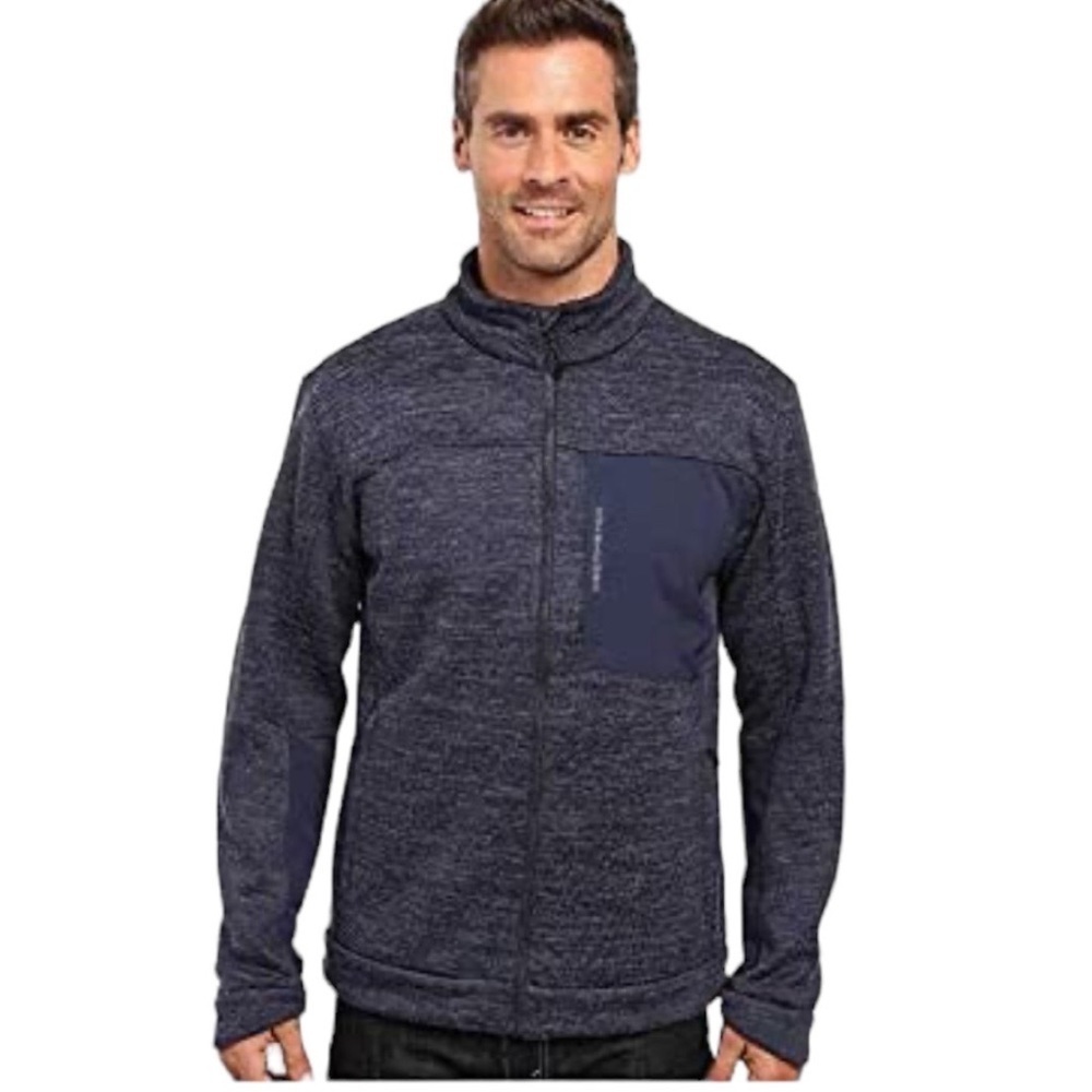 Men’s Obermeyer Blue Gunner Bonded Knit Jacket